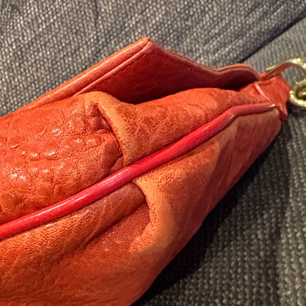 Fendi Mia Flap Shoulder Bag- Red Leather - Picture 9 of 16